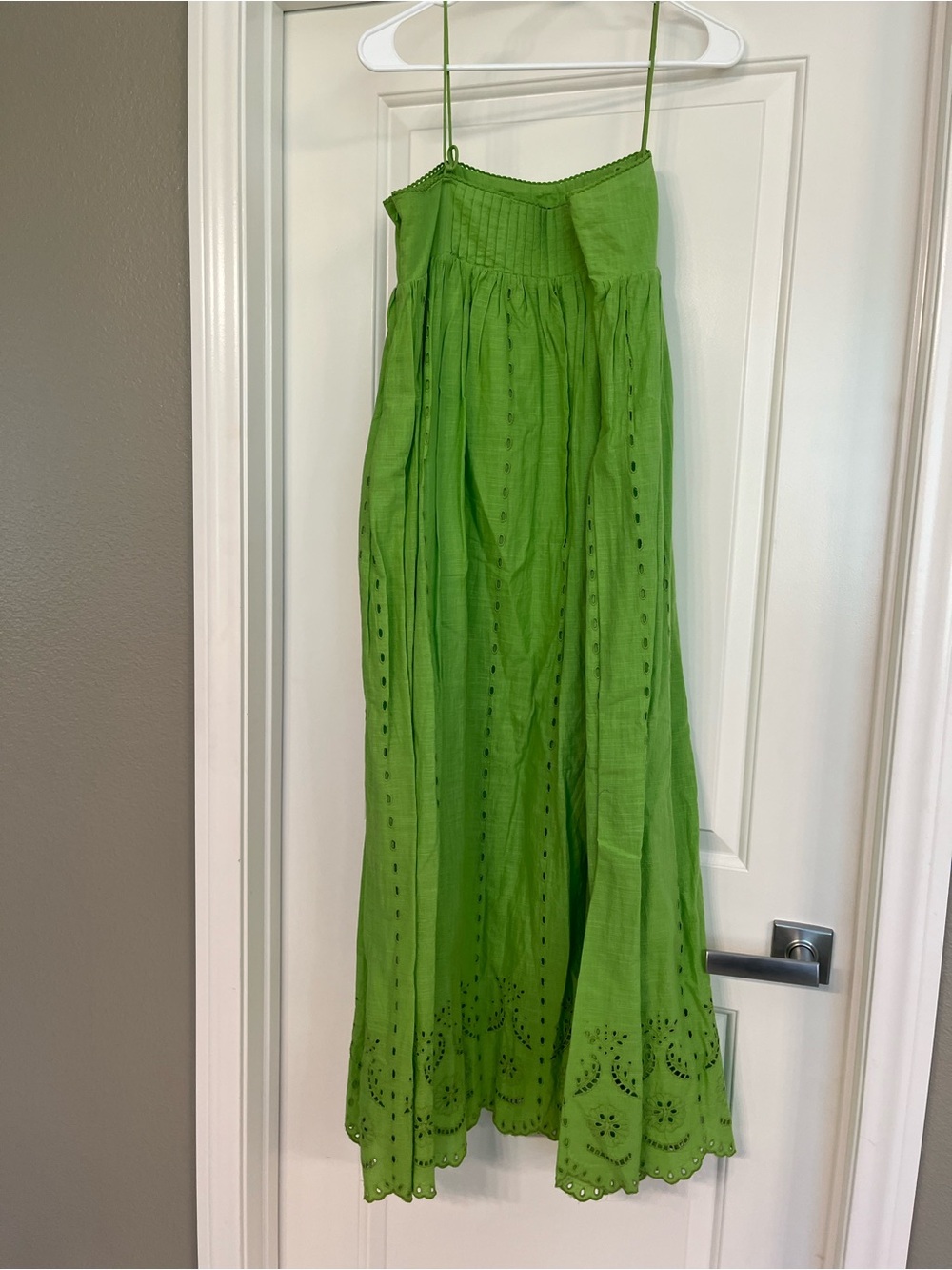 Zara Green Eyelet Maxi Dress - Picture 5 of 5